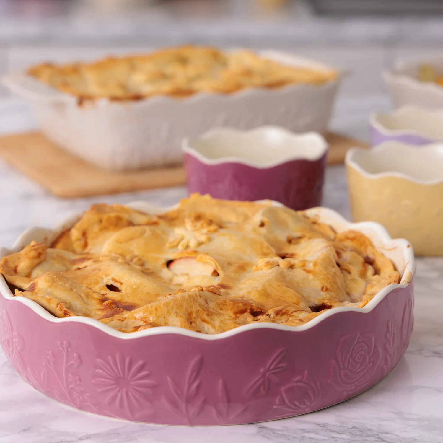 Mason Cash In The Meadow Pink Pie Dish