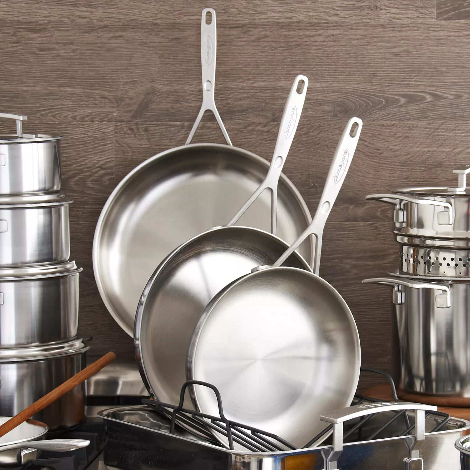 Demeyere Industry5 Stainless Steel Skillets