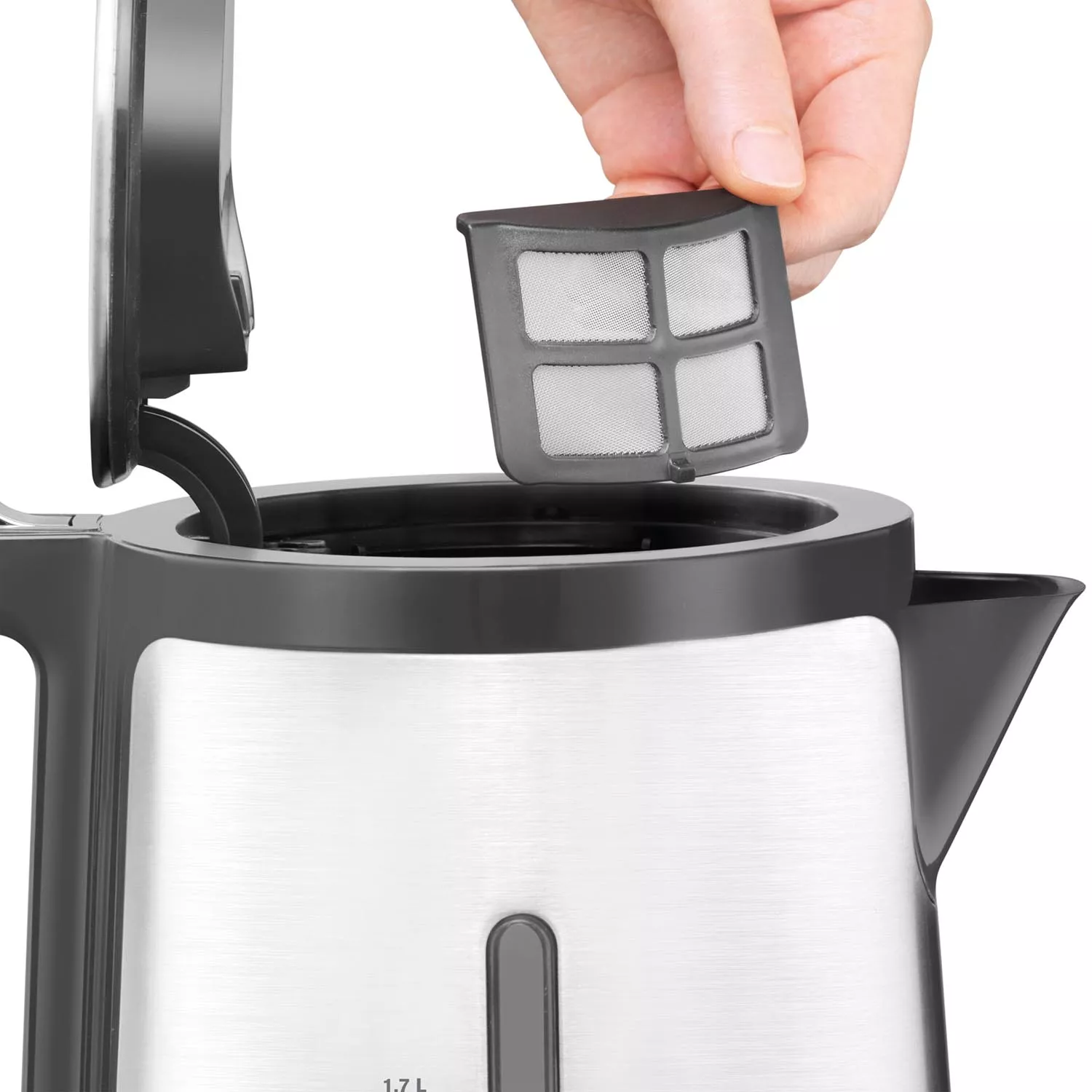 KRUPS Brushed Stainless Steel 1.7 Liter Electric Kettle 