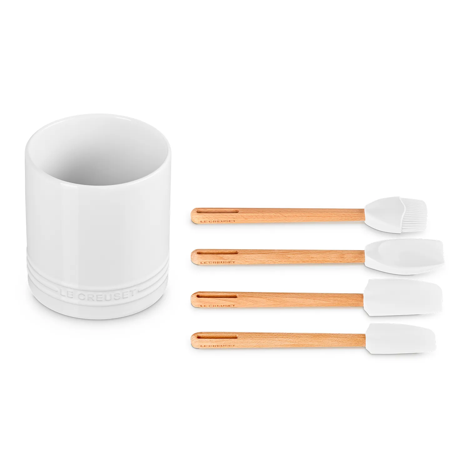 Le Creuset Peche 5-Piece Crock & Tool Set