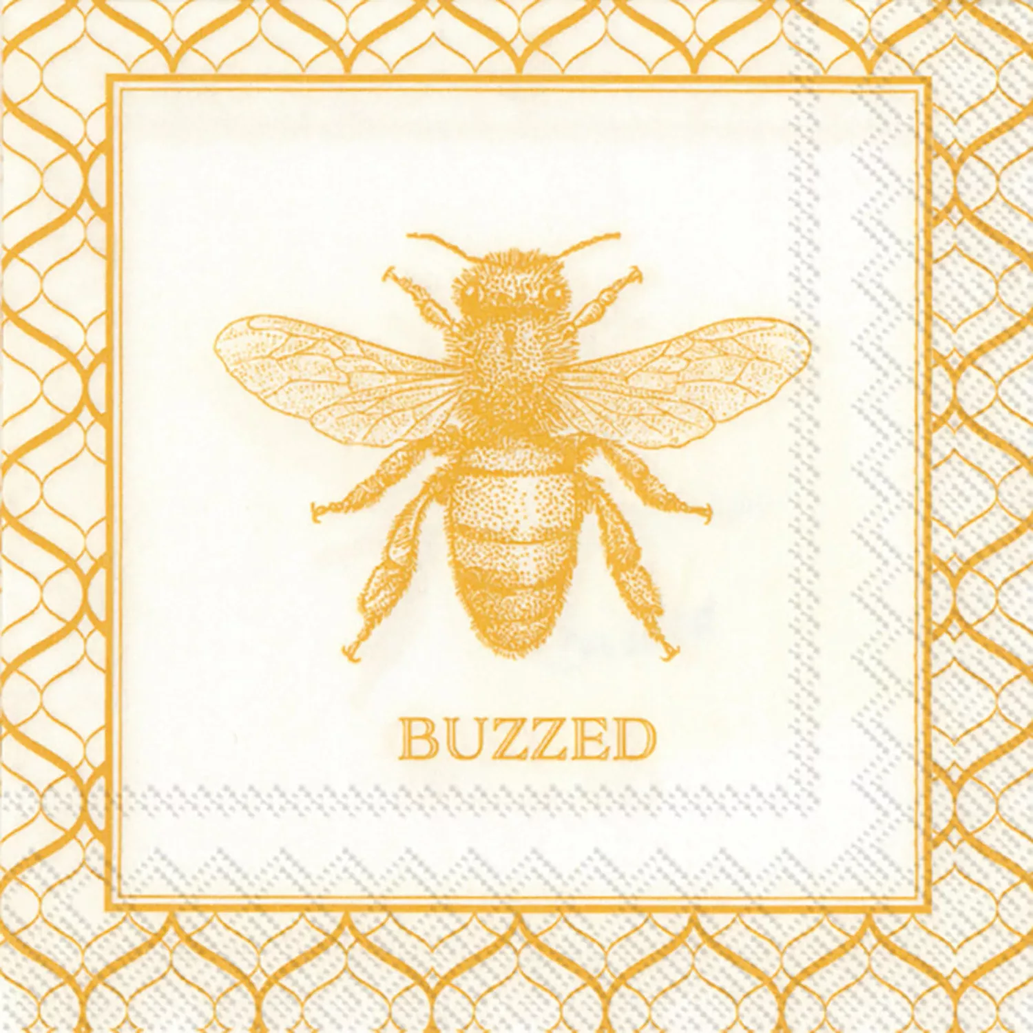 Buzzed Bee Cocktail Napkins, Set of 20