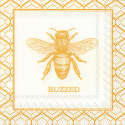 Buzzed Bee Cocktail Napkins, Set of 20 