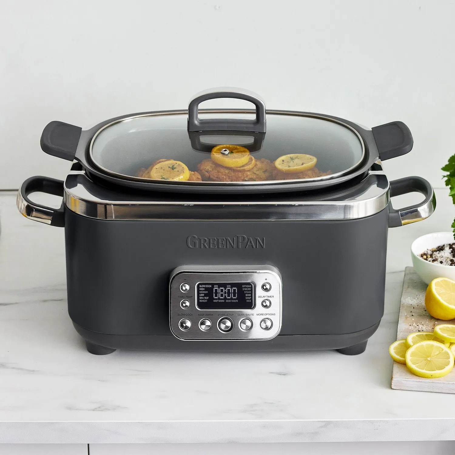 GreenPan Elite Slow Cooker, 6 qt.
