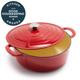 Red Enameled Cast Iron Dutch Ovens