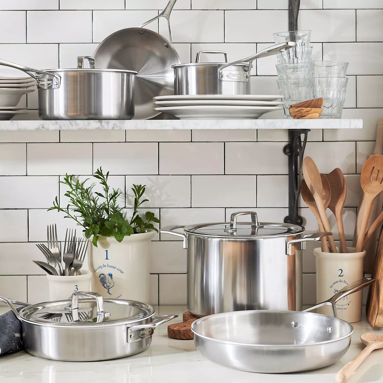 Demeyere Essential5 10-Piece Stainless Steel Cookware Set