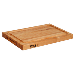 John Boos & Co. Maple Edge-Grain Cutting Board with Juice Groove, 18" x 12" x 1½"