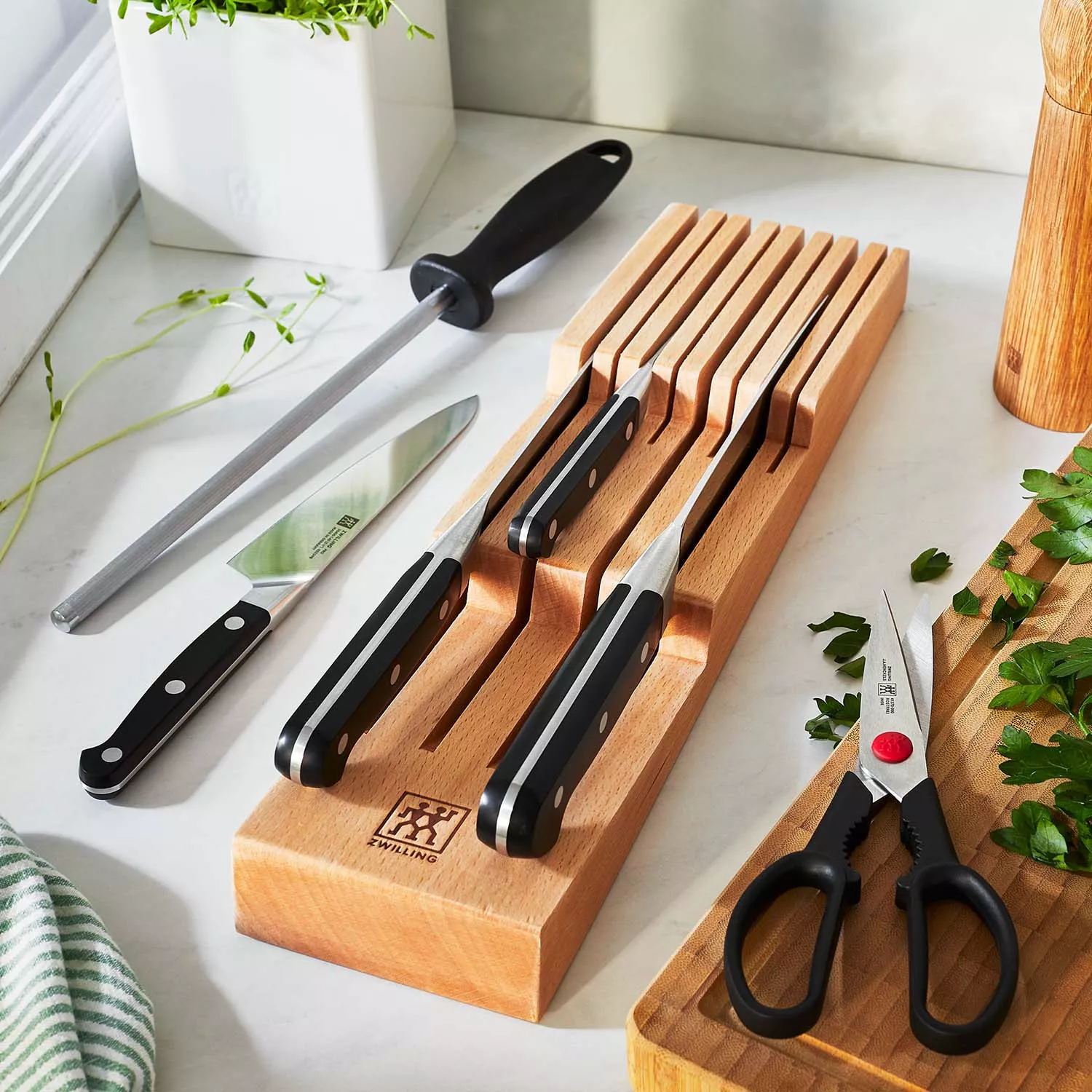 Zwilling Pro 7-Piece In-Drawer Block Set