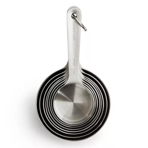 Sur La Table Stainless Steel Measuring Cups, Set of 8