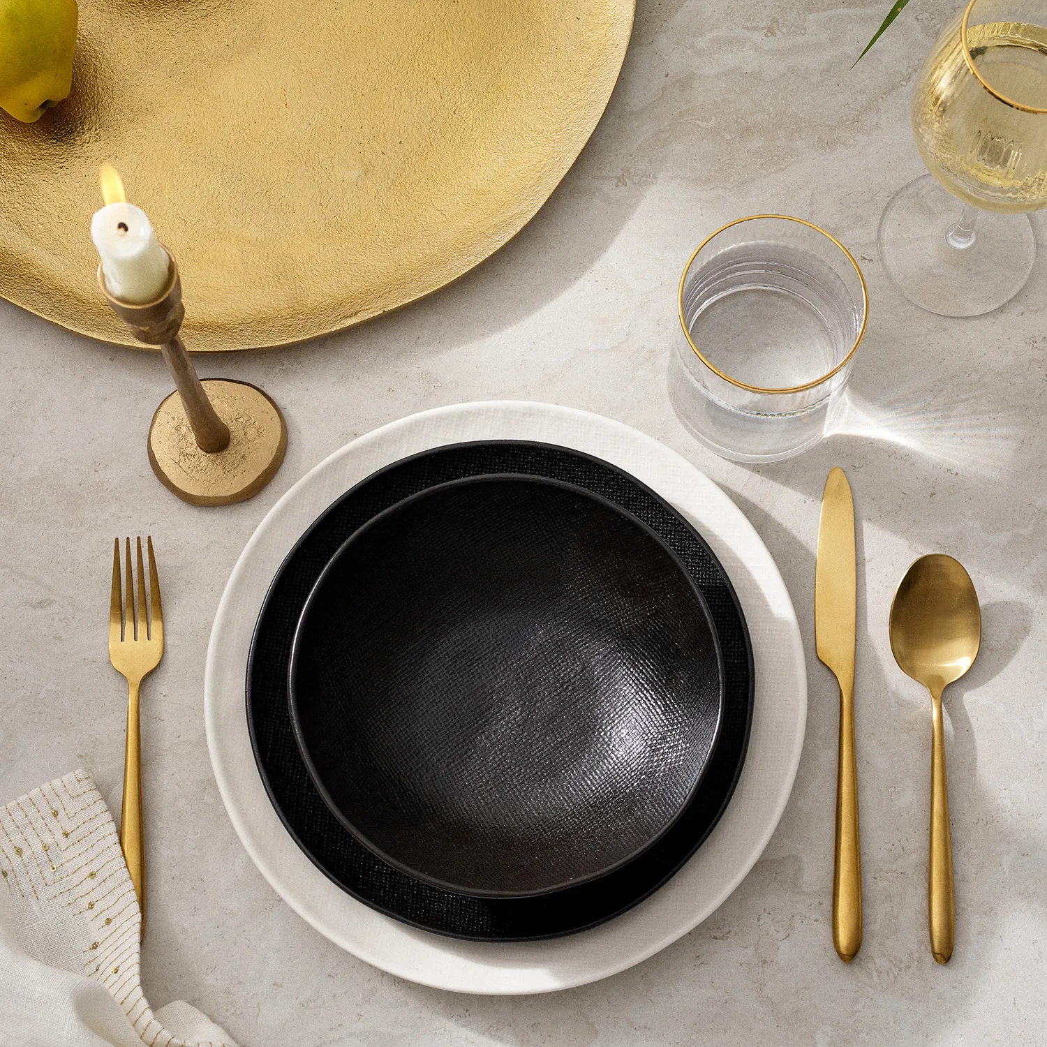 Sur La Table Elemental Dinnerware Set, 12 Pieces