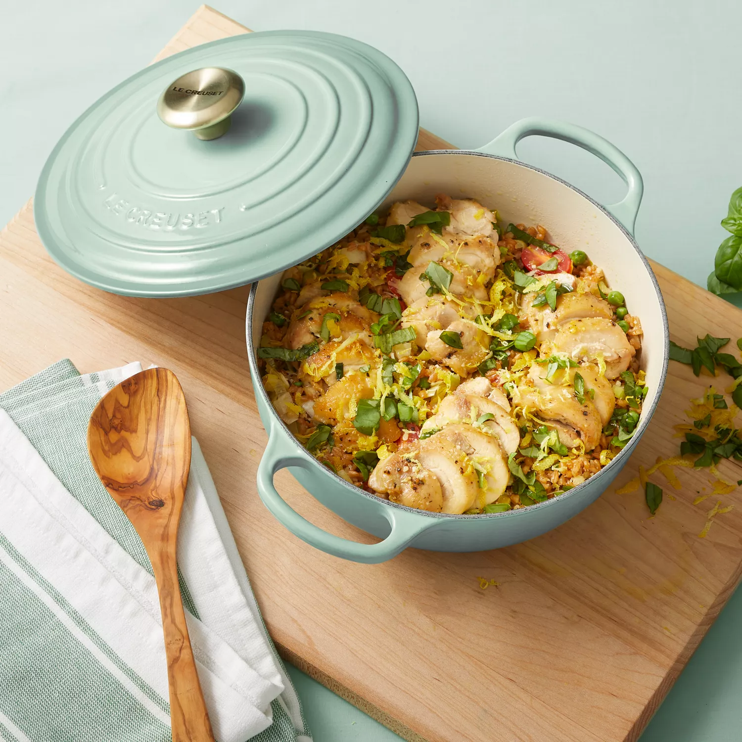 Le Creuset Signature Round Sauteuse with Lid, 3.5 Qt.