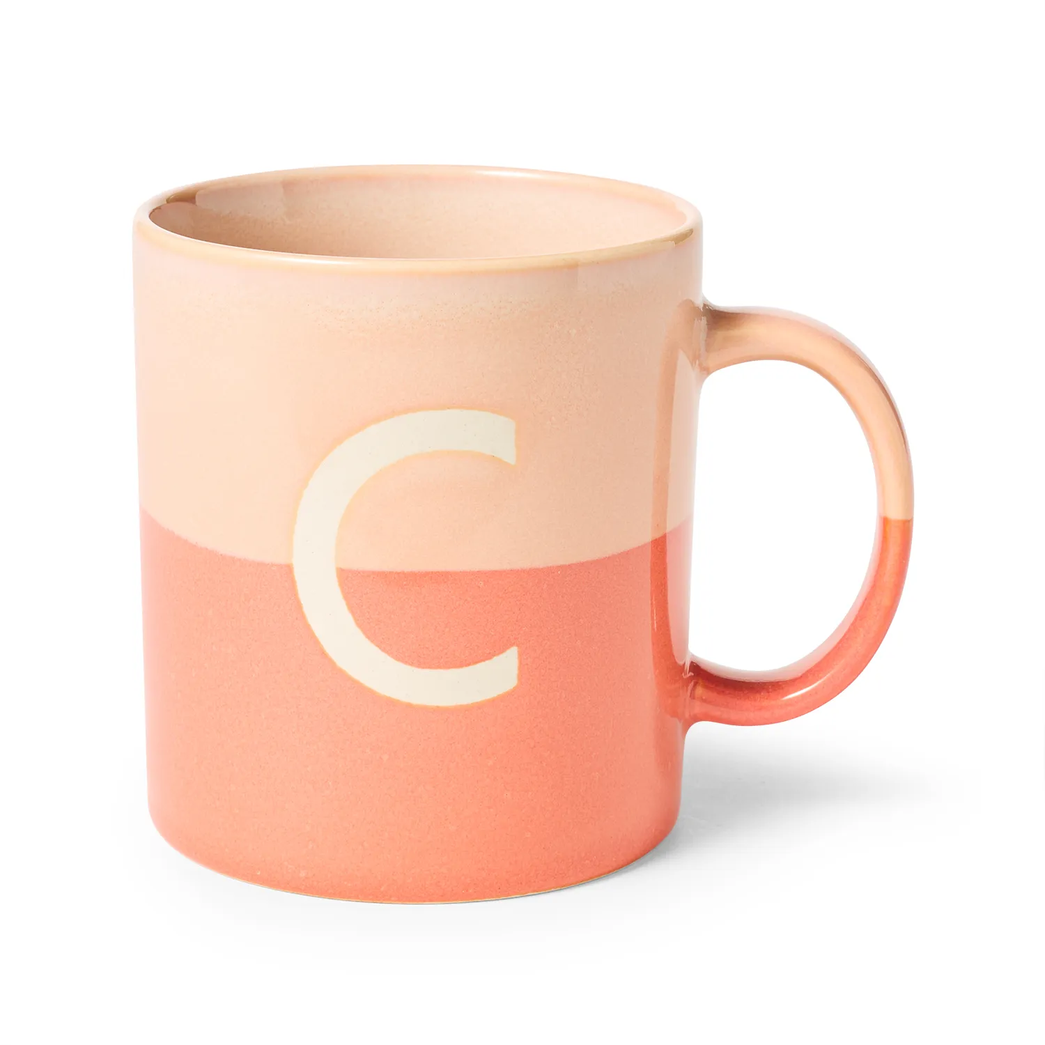 Sur La Table Color Block Monogram Mug, 16.2oz