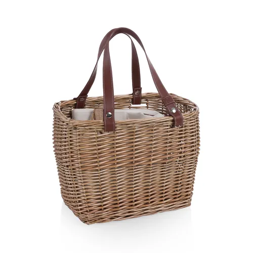 Terrabella Earth Friendly Handwoven Picnic Basket, Set for 2