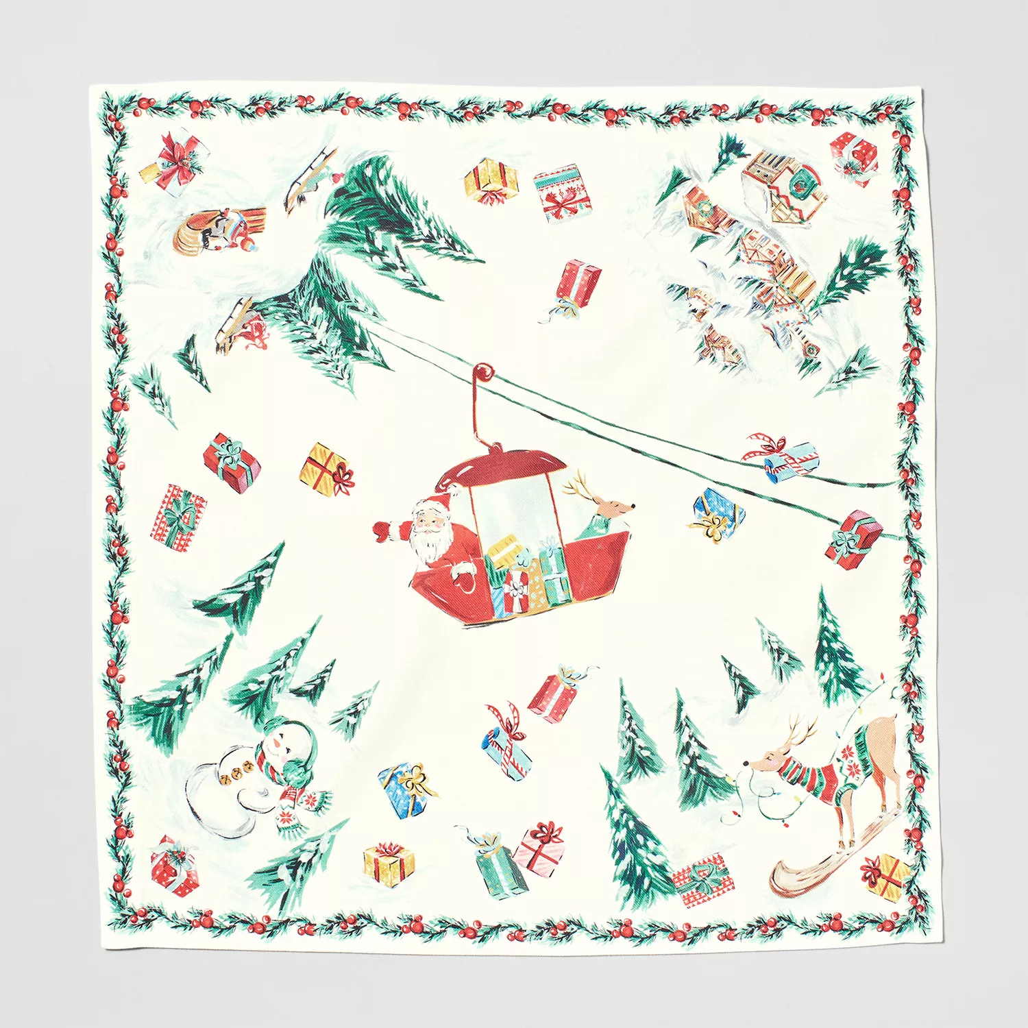 Sur La Table Snowy Village Kitchen Towel