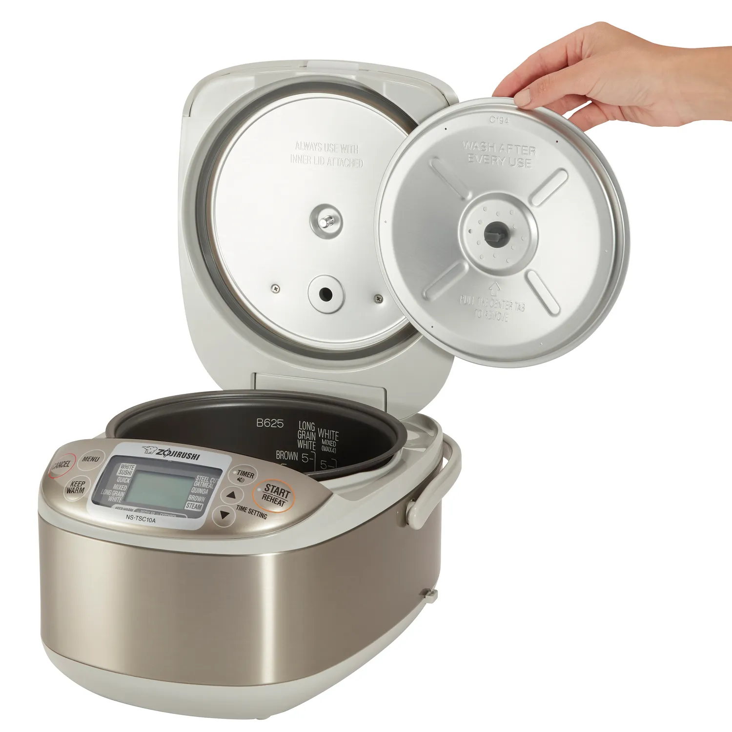 Zojirushi NS-TSC10A-XH Micom Rice Cooker and Warmer, 5.5 cup