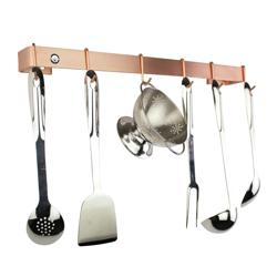 Enclume Classic Brushed Copper Utensil Bar Wall Racks