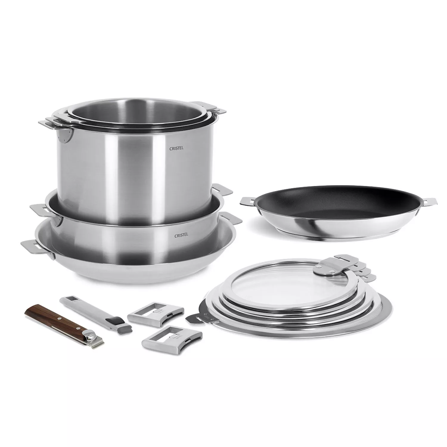 Cristel Strate 15-Piece Cookware Set