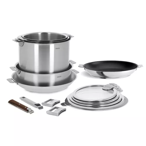 Cristel Strate 15-Piece Cookware Set
