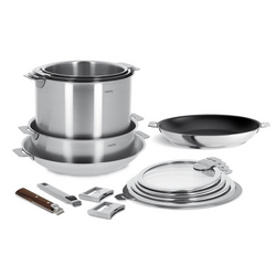 Cristel Strate 15-Piece Cookware Set