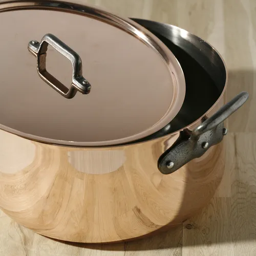 de Buyer Inocuivre Tradition Copper Stew Pan With Lid