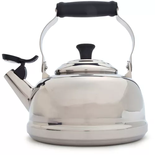 Viking Culinary 3-Ply Stainless Steel Whistling Tea Kettle, 2.6 Quart,  Includes Tempered Glass Lid, Ergonomic Stay-Cool Handle, Works on All  Cooktops