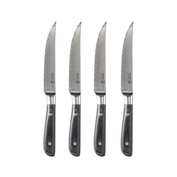 Messermeister Avanta Damascus Steak Knives, Set of 4