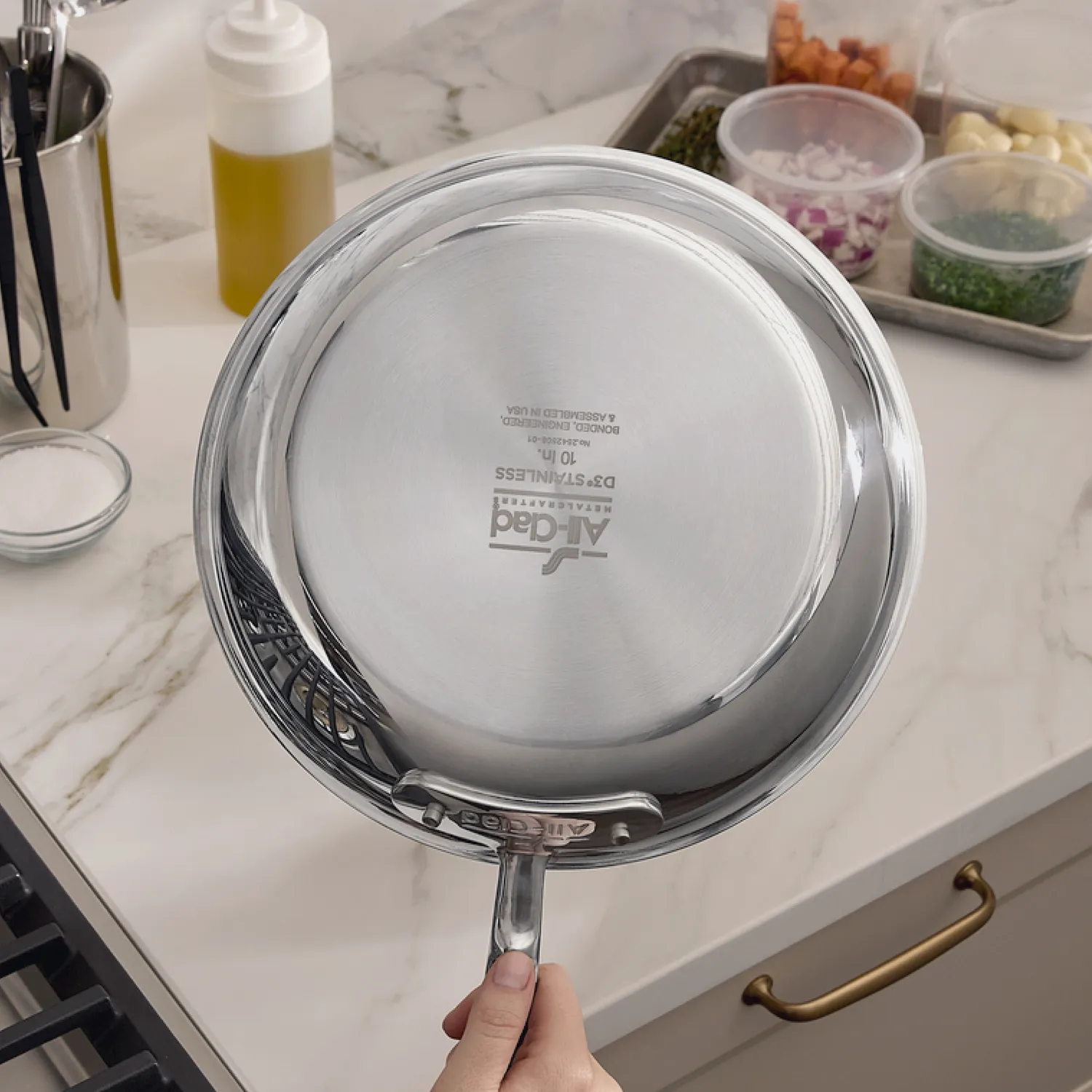 All-Clad D3 Stainless Steel Chef's Choice 3-Piece Cookware Set