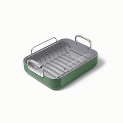 Caraway Ceramic Nonstick Roasting Pan with Rack, 16"x13" this roasting pan is beautiful, it