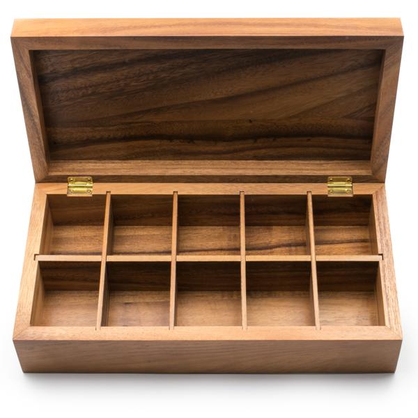 Ironwood Acacia Rectangular Tea Box
