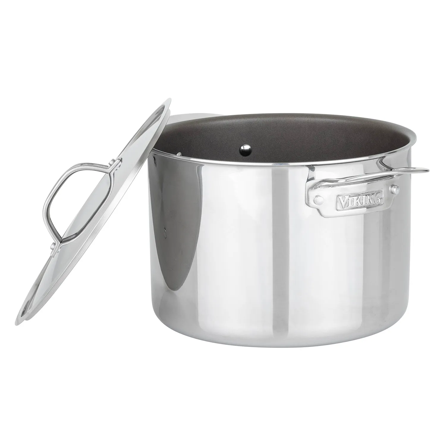 Viking PureGlide Pro 3-Ply Stock Pot with Glass Lid, 8 qt.