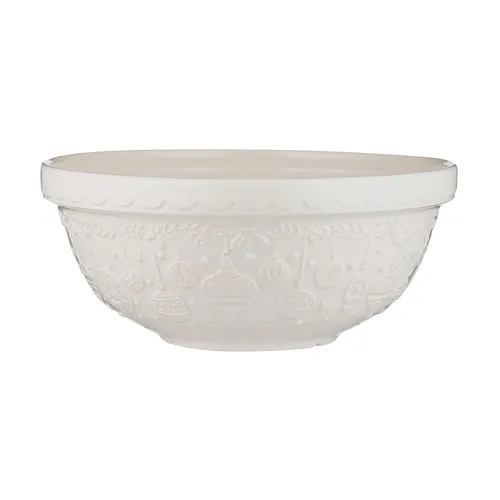 Mason Cash Deck The Halls Cream Mixing Bowl, 2.85 qt.