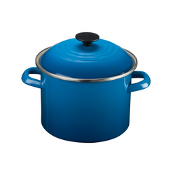Le Creuset Marseille Enameled Steel Stockpot, 6 qt. Handsome piece of cookware to keep on the stove