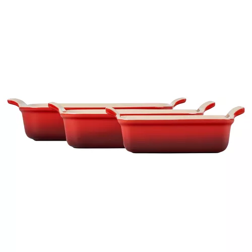 Le Creuset Heritage Stoneware 3-Piece Rectangular Baker Set