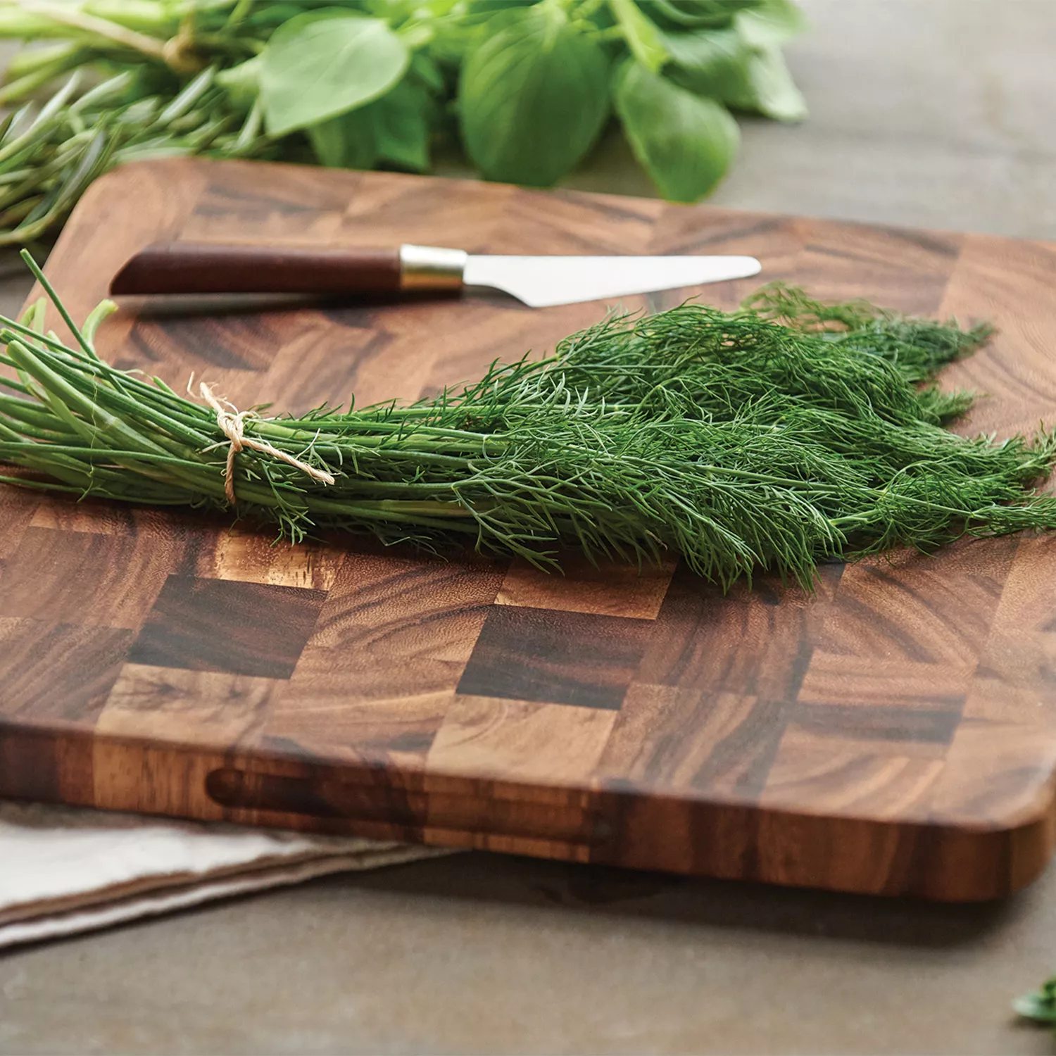 Ironwood Acacia Oslo Cutting Board, 12" X 12"