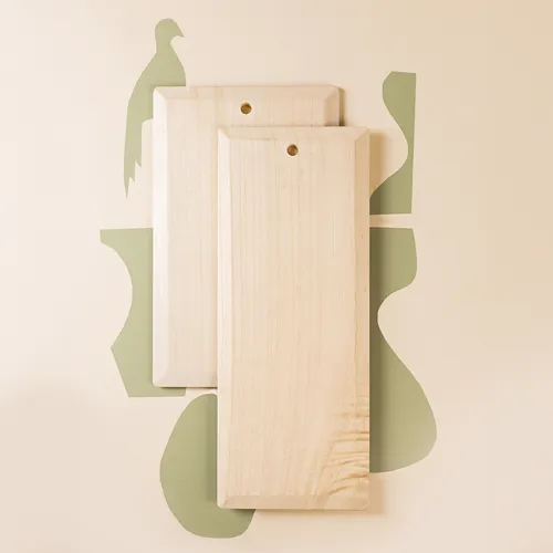 Powered by People Blonde Cedar Wood Serve Board