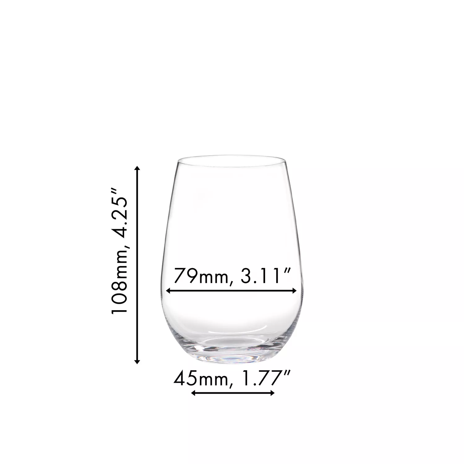 RIEDEL O Wine Tumbler Riesling/Sauvignon Blanc Wine Glass, Set of 2