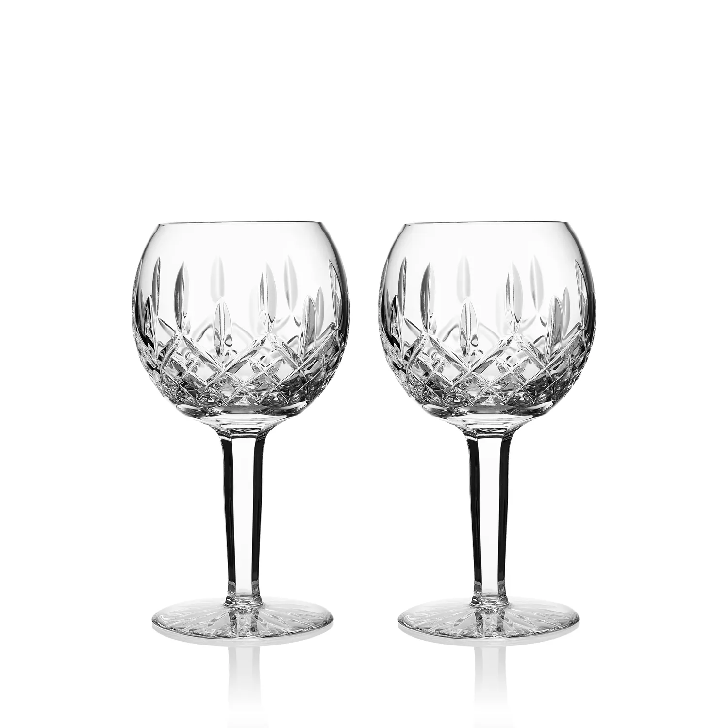Waterford Lismore Balloon Wine, Set of 2