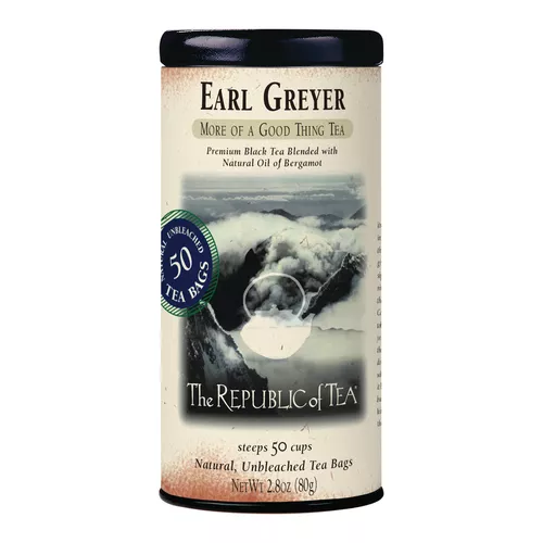 Brew La La Organic Low Caffeine Gourmet TeaEarl Grey Green Tea , 50 bags 