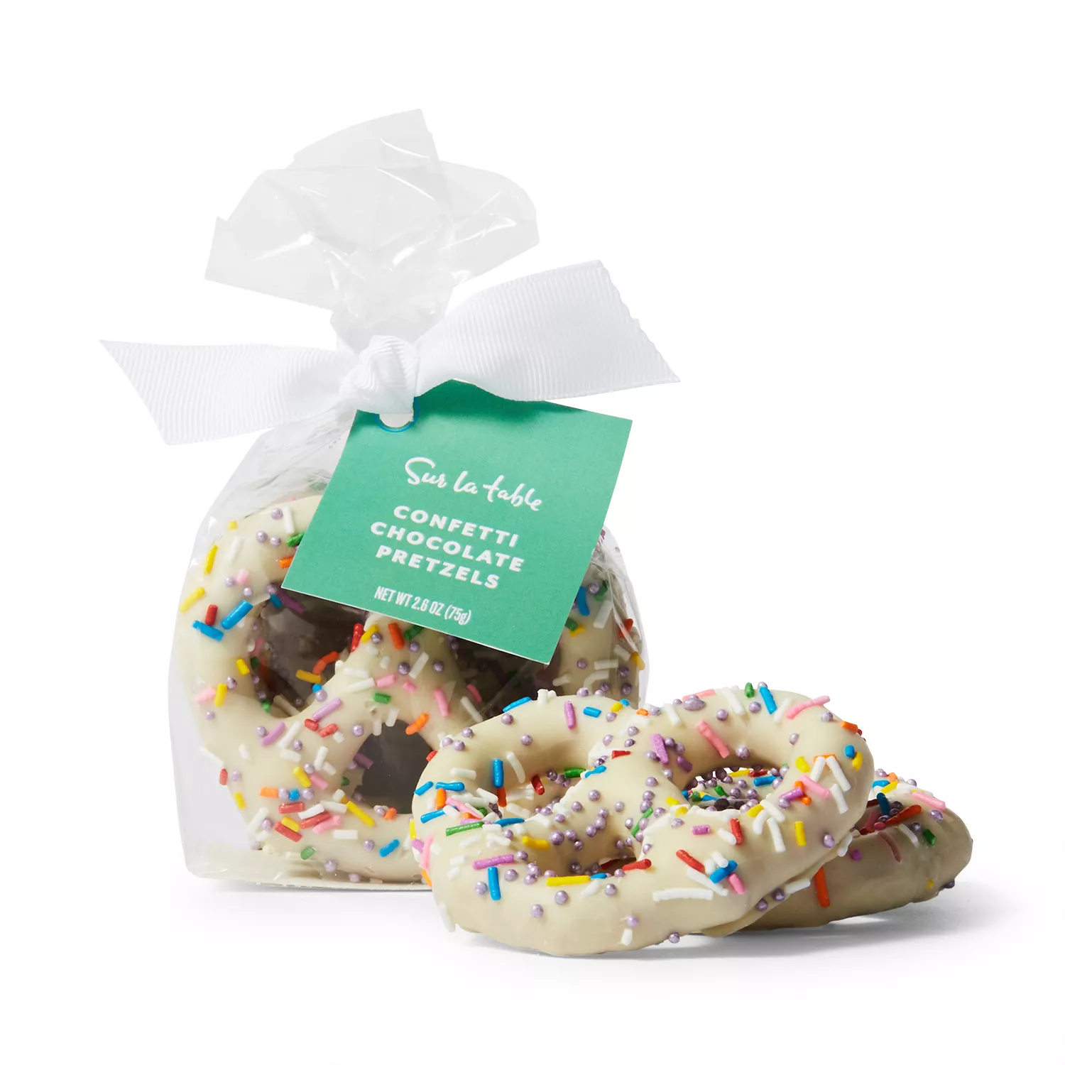 Sur La Table White Chocolate Spring Pretzels, Set of 3