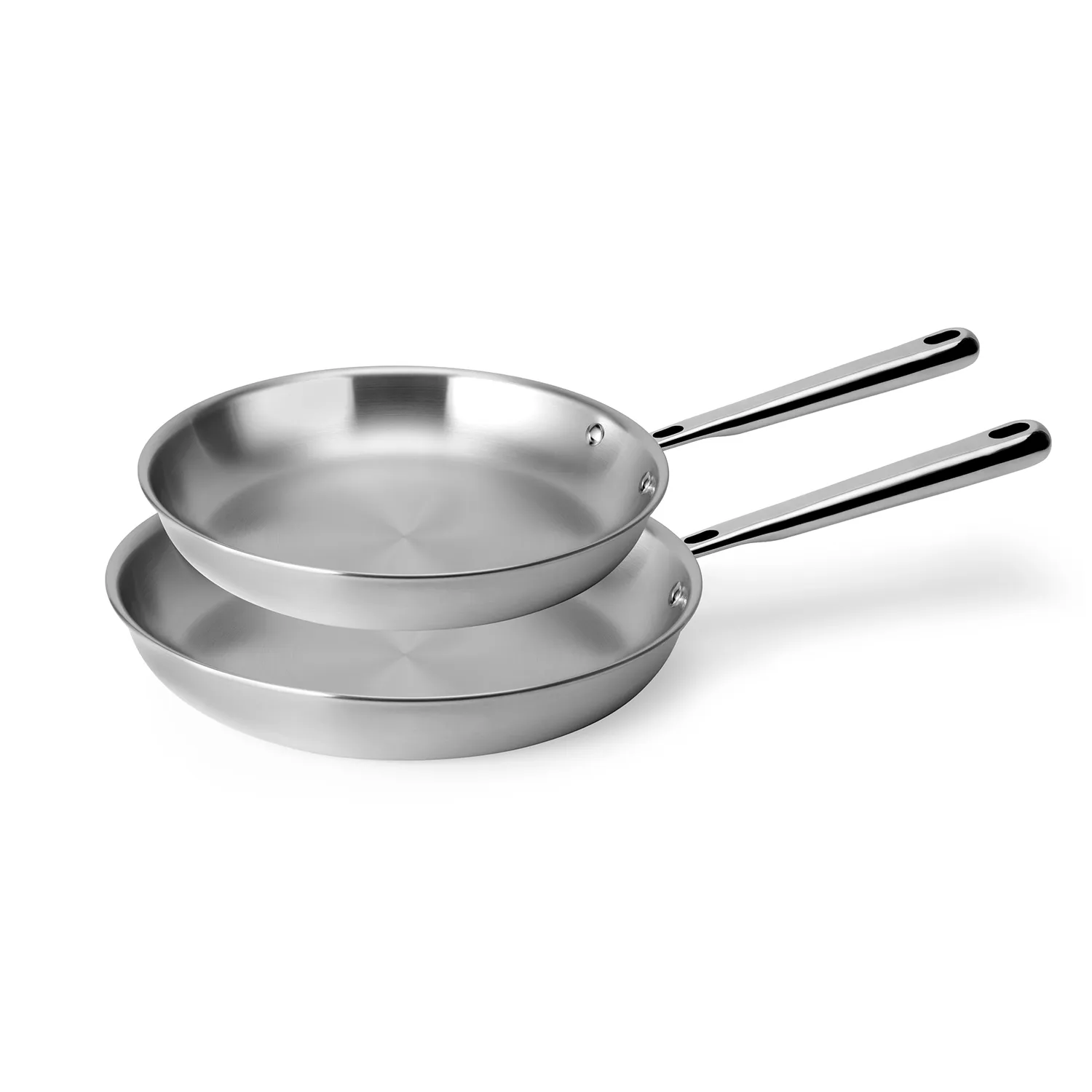 Misen Stainless Steel Skillets Set of 2, 10" & 12"