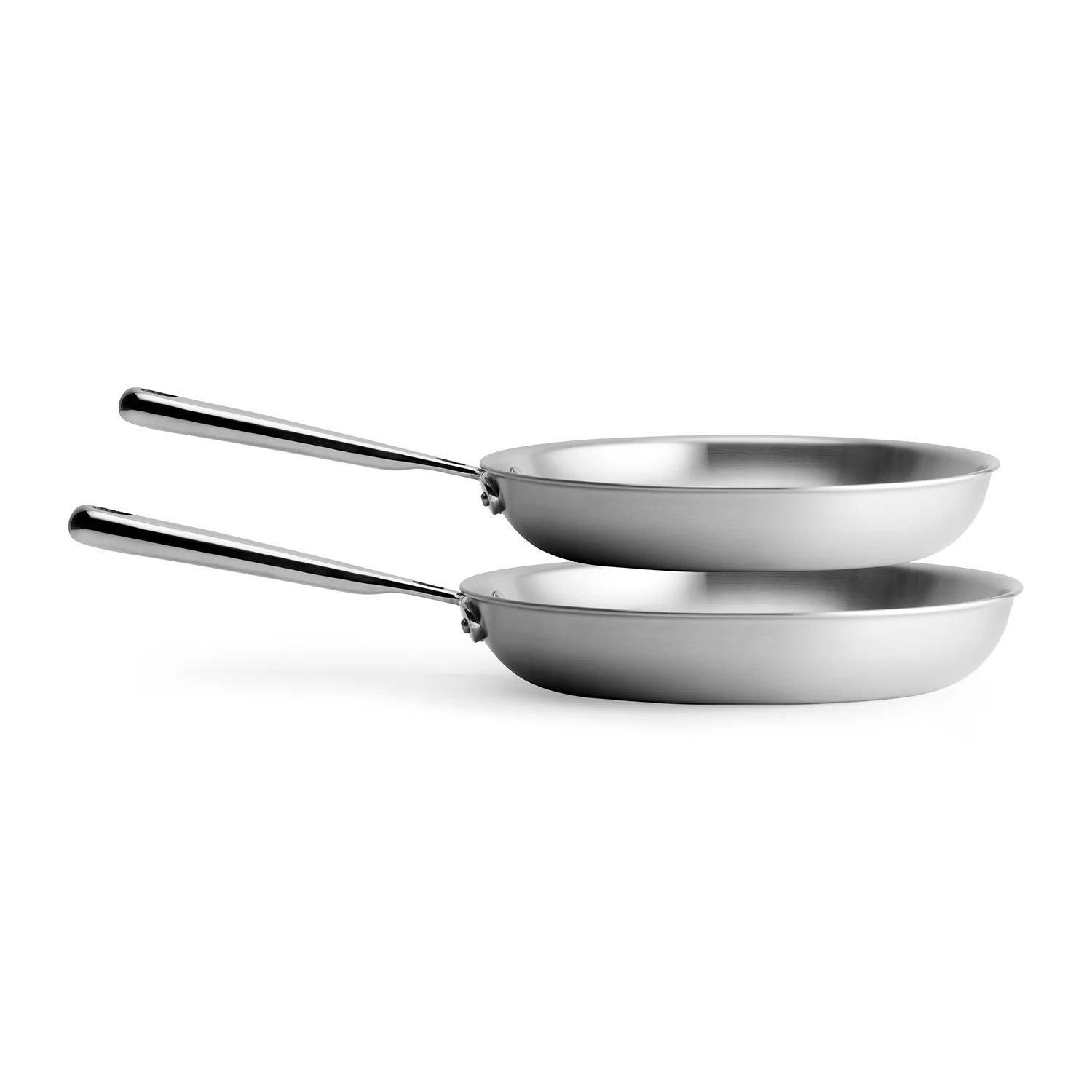 Misen Stainless Steel Skillets Set of 2, 10" & 12"