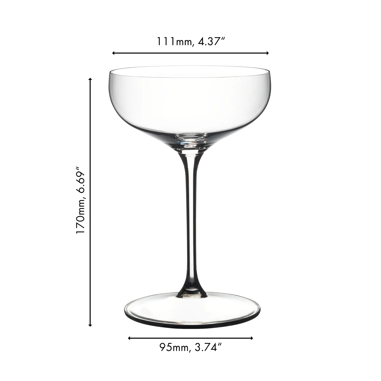 RIEDEL Grape Coupe Glass, Set of 2