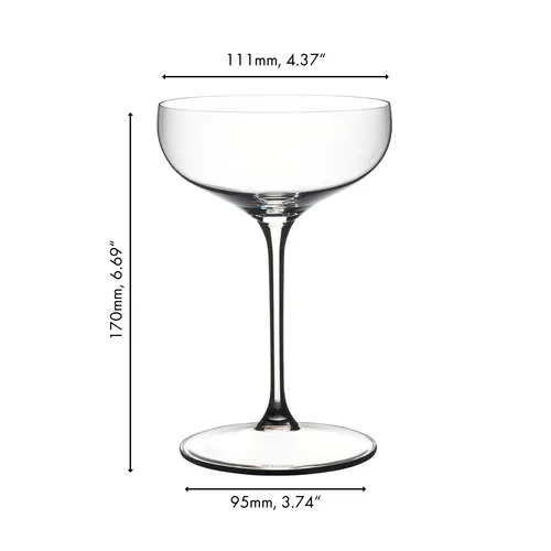 RIEDEL Grape Coupe Glass, Set of 2