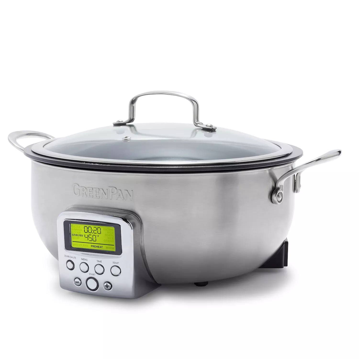 GreenPan Elite Ceramic Nonstick Essential Smart Skillet, 6 Qt.