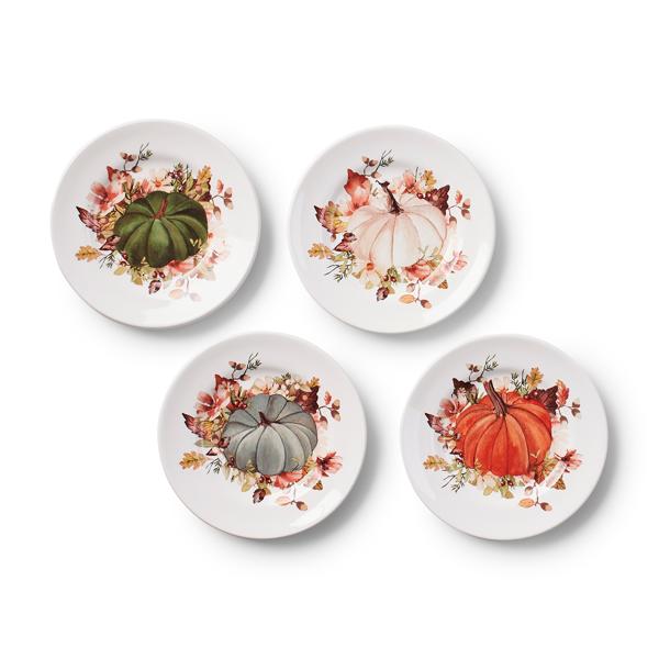 Sur La Table Harvest Appetizer Plates, Set Of 4