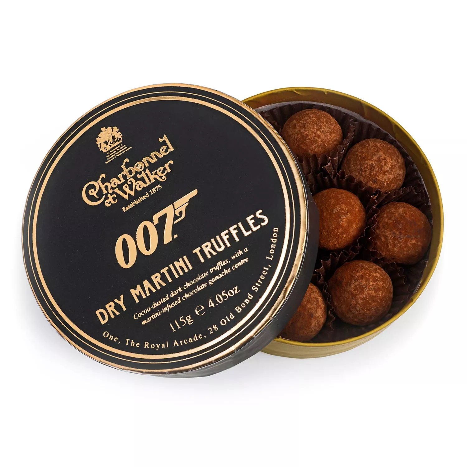 Charbonnel et Walker 007 Dry Martini Truffles, 10 Pieces