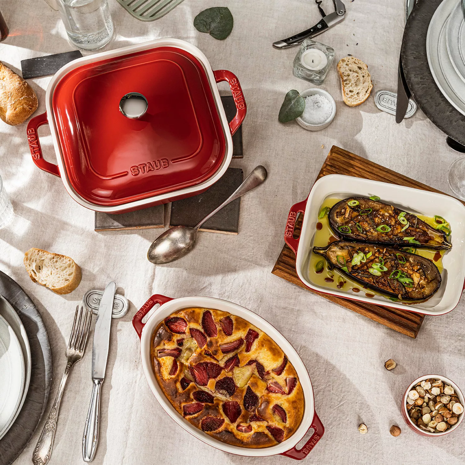 Staub Stoneware 4-Piece Baking Dish Set