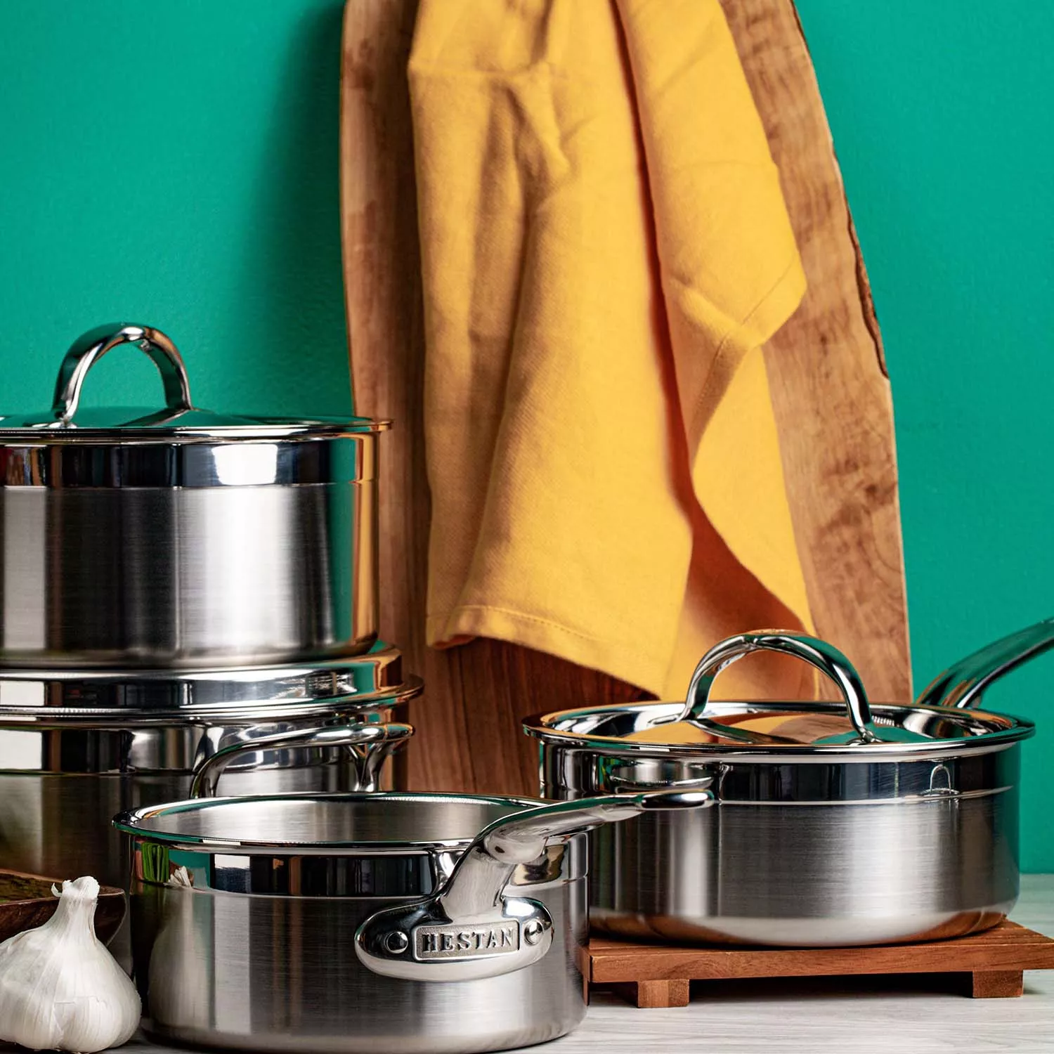 Hestan ProBond Stainless Steel Saucepans