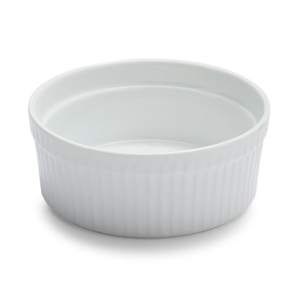 Sur La Table Porcelain Round Ramekin with Ribbed Side