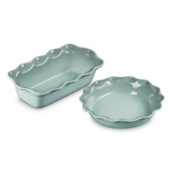 Le Creuset Heritage Fluted Pie Dish & Loaf Pan Set