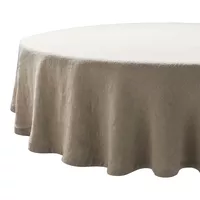 Sur La Table Round Linen Tablecloth, 70&#34;